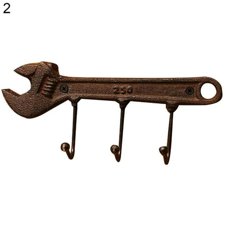 

Key Rack Industrial Style Spanner Shape Widely Applied Iron Farmhouse Decor Hook Holder for Garden
