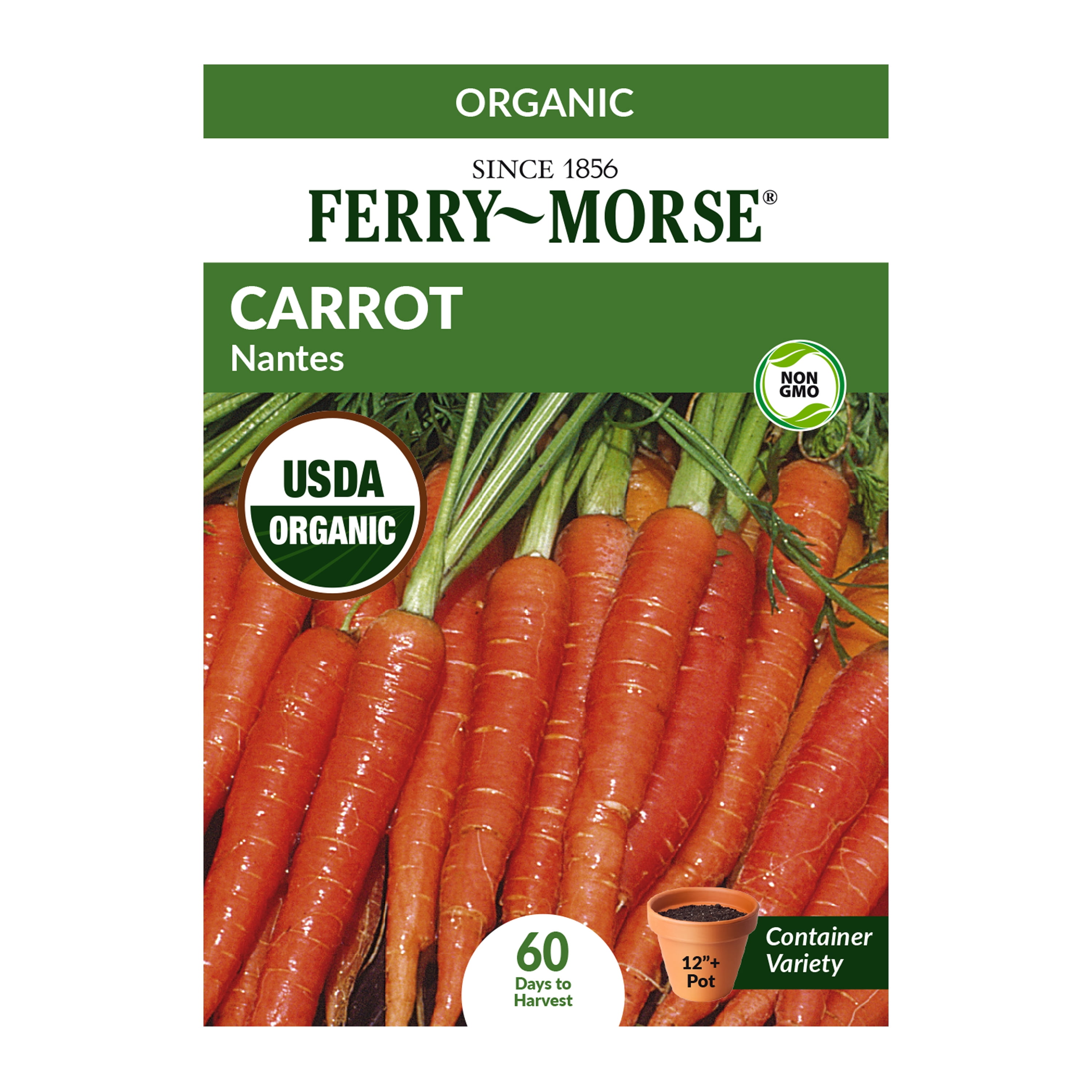 Ferry Morse Organic Scarlet Nantes Carrot Seeds Walmart Com