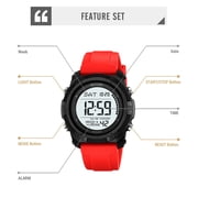 MMJ Digital Watch Large Display Multifunction Luminous Alarm Sports Waterproof Wristwatch Outdoor Running Hiking Casual Unisex