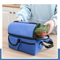 thumbnail image 3 of US Insualted Lunch Box Leakproof Cooler Large Bag Lunch Tote Dual Compartment, 3 of 5