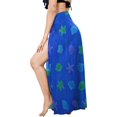 thumbnail image 2 of HAPPY BAY Women's Wraps Summer Long Pareos Vacation Skirt Bathing Suit Cover-Up Beach Dress Bikini Sarong Swimwear for Women One Size Star Fish, Blue, 2 of 5