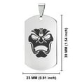 thumbnail image 2 of Stainless Steel Persian Immortal Warrior Champion Dog Tag Keychain Circle Ring, 2 of 2