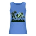 thumbnail image 4 of IYTR Mens Gym Tank Tops Comfy Classic Comfortable Hawaiian Beach Tee Shirts Casual Coconut Printing Summer Sleeveless T Shirts Round Neck Blue M, 4 of 5