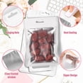thumbnail image 7 of 300 Pcs Purple Resealable Mylar Bags 5.5x7.9 Inch, Smell Proof Foil Zipper Pouches for Food Storage, Small Business Packaging, Party Favor, Snack Bag, Airtight Seal Pouch, 7 of 7