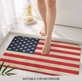 thumbnail image 3 of Red American Flag Door Mat&nbsp;Indoor Outdoor Entrance, Non Slip Rug for Kitchen Bathroom Entryway Rug, Retro USA Flag Watercolor Washable Doormat Floor Mat for Office Home Decor 24x36 Inch, 3 of 8