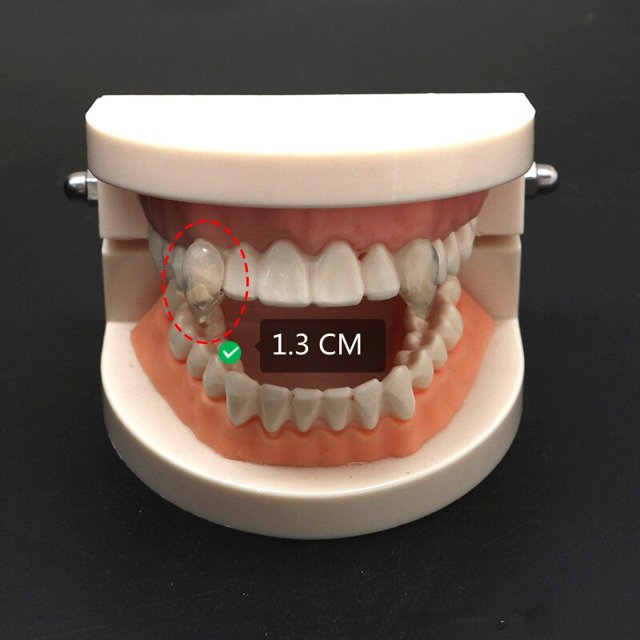 1 par de colmillos de dientes de vampiro, accesorios para dentaduras, accesorios para disfraces de Halloween, dientes postizos, pegamento sólido, adhesivo para dentadura, decoración para fiesta de Halloween Tan Jianjun unisex