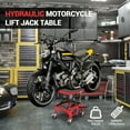thumbnail image 7 of 350 Lbs Heavy Duty Hydraulic Motorcycle Lift Jack Table, Scissor Lift Stand Foot Operated ATV Dirt Bike Scissor Stand With 4 Wheels, Lifting Range 13.78-34.25 Inches, 7 of 7