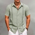 thumbnail image 2 of Men’s Short Sleeve Button Casual Shirt Beach Summer Everyday Top, 2 of 4