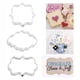 thumbnail image 5 of Kearding Paquete de 4 moldes para pasteles, portátil, reutilizable, DIY, cocina profesional, hornear, pastelería, Chocolate, Cupcake, molde Herramientas y accesorios para hornear Blanco NO1, 5 of 6