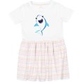 thumbnail image 3 of Inktastic Cute Shark, Little Shark, Blue Shark, Sea Animal Girls Toddler Dress, 3 of 5