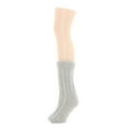 thumbnail image 2 of Legmogue Women's Cable Knit Sherpa-Lined Lounge Sock - Womens - Female, One Size, Oatmeal, 2 of 2