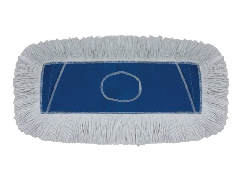 Looped-End Cotton/synthetic Fibers Dust Blue" 18 X 5 "Mop Head