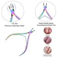 thumbnail image 3 of Empujador de cutículas, cortadora de cutículas, cortadora profesional de cutículas de acero inoxidable, cortadora de cutículas, herramientas duraderas de manicura, compatibles con F Afortunado Sencillez, 3 of 5