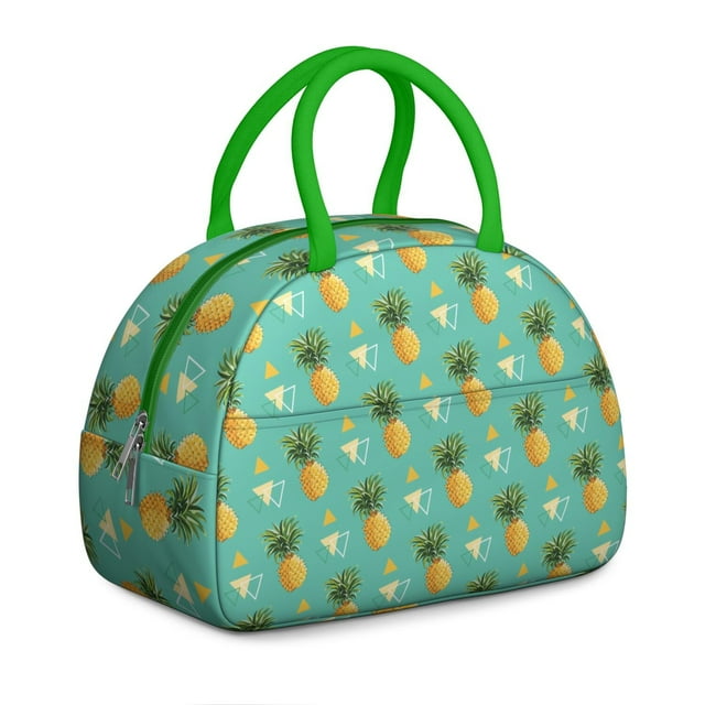 Pineapple Garden Lunch Box - Growing Plant with Ripe Fruit, Leakproof Insulated Cooler for Gardening Moms