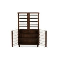 thumbnail image 5 of Baxton Studio Gisela Oak and White 2-tone Shoe Cabinet With 4 Door, 5 of 7