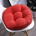 thumbnail image 4 of Granjero Gordo Cojín redondo y suave para silla, cómodo cojín de terciopelo para silla de oficina (morado, diámetro 16"), 4 of 4