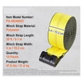 thumbnail image 1 of 4/10 Pack Winch StrapsTruck Straps With Flat Hook Flatbed Tie Downs Cargo Control For Trailers Farms Rescues Tree Saver, 1 of 7