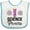 White and Blue, variant on Inktastic Science Princess Girls Scientist Girls Baby Bib
