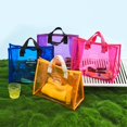 thumbnail image 5 of Style 3 Bolso de mano transparente, bolso de hombro de PVC de moda para mujer, bolso de estadio transparente, 5 of 5