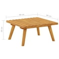 thumbnail image 7 of vidaXL Patio Footstool with Cushion 23.6"x23.6"x11.4" Solid Acacia Wood, 7 of 7