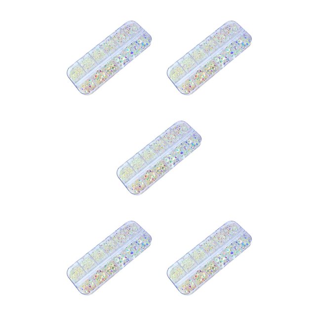 Qarigey Nail Pixie Beads Crystal Rhinestones Gravel Stone Suministros de bricolaje AB point pen Type5 NO5