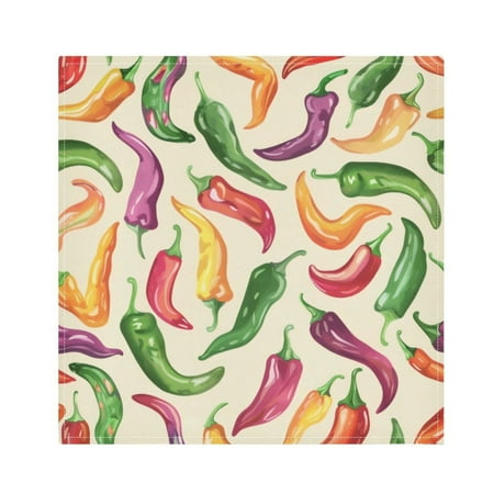 

Napkin Satin Napkin 20*20Inchx1 Kitchen Towel Dinner Plate Towel Decorative Towel Napkin Tea Towel Suitable For Kitchen Table Colored Pepper