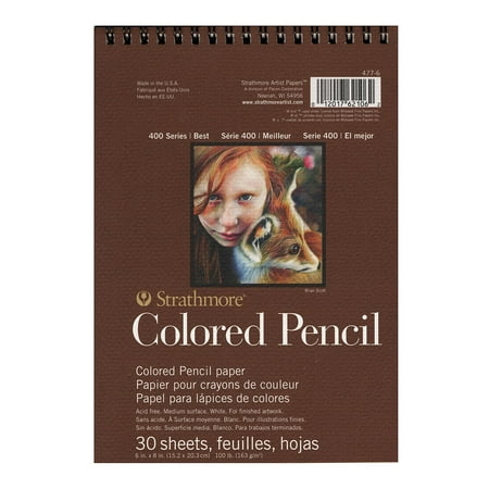 400 Series Colored Pencil Pad 6 in. x 8 in., 30 sheets (pack of