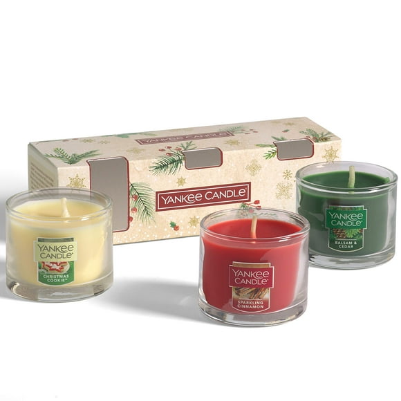 Set Mini de Velas Yankee Candle con 3 Aromas Navideños