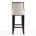 thumbnail image 5 of Manhattan Comfort Fifth 31.5" Faux Leather Barstool in Pearl White/Walnut, 5 of 5