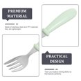 thumbnail image 4 of MasteelfCA 1 Set Stainless Steel Spoon Fork Small Durable Simple Feeding Spoon Fork for Baby Kids Children (Green), 4 of 8
