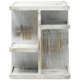 thumbnail image 3 of Sorbus 360° Cosmetic Organizer, Wood Multi-Function Storage Carousel for Makeup, Toiletries, and More, Grey Wood, 3 of 8
