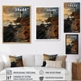 thumbnail image 4 of Designart "Moody Scenery Of The Lighthouse I" Lighthouses Floater Framed Wall Art Living Room, 4 of 5