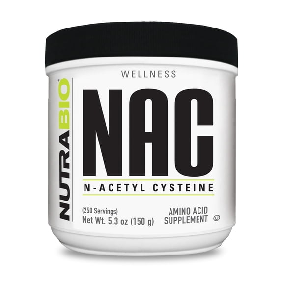 NutraBio N-Acetyl Cysteine Supplement (NAC) - 150 Grams Powder, 600mg Serving - Powerful Anti-Oxidant - Immune Support - No Fillers - Non-GMO - Gluten Free