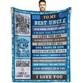 thumbnail image 1 of LHSHID Gifts for Fathers Day for Husband from Daughter Birthday Gifts for Husband Who Wants Nothing Husband Soft Throw Blanket from Wife Christmas Bday Present for Husband from Sons Size 50x60in, 1 of 6