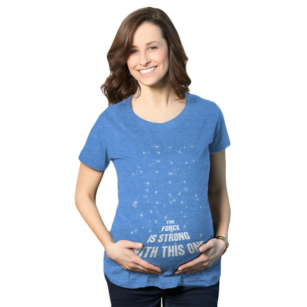 the force is strong with this one pregnancy shirt