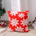 thumbnail image 5 of Nkmbld Christmas Pillow Covers Christmas Snowflake Pillowcase Parlor Bedside Pillowcase for Winter Xmas Decor, Red, 5 of 7