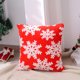 thumbnail image 2 of Funda de almohada navideña con forma de copo de nieve para salón o mesita de noche., 2 of 6