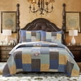 thumbnail image 1 of Courtepointe Boho avec Patchwork Décoratif, 1 of 38