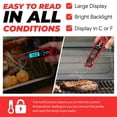 thumbnail image 3 of Alpha Grillers Instant Read Meat Thermometer for Grill and Cooking. Best Waterproof Ultra Fast Thermometer with Backlight & Calibration. Digital Food Probe for Kitchen, Outdoor Grilling and BBQ!, 3 of 4