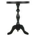 thumbnail image 5 of Lavish Home Pedestal Side Table - Round End Table with Vintage Look (Black), 5 of 9