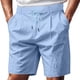 thumbnail image 1 of Pantalones Cortos Casuales Elegantes de Color Sólido con Cordón Pantalones Cortos Elásticos de Cintura, con Bolsillos para el Uso Diario, 1 of 9