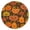 Halloween-569, variant on Halloween Themed Round Stretch Tablecloth with Elastic Hem for 52 Inch Table - Pumpkin Design Washable Fabric for Party Dining