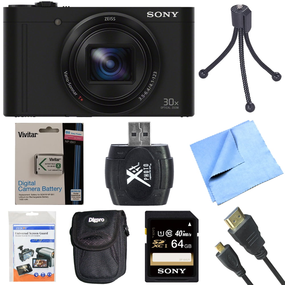 Sony Cyber-Shot DSC-WX500/B WX500B WX500 Digital Camera Black 32GB