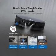 ECOVACS DEEBOT X12 OMNICYCLONE Robot Vacuum & Mop, 22,000Pa, FocusJet, Bagless Station & AIVI 3D