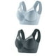 thumbnail image 1 of Conjunto de 2 sujetadores sin tirantes de encaje para mujer - Dobladillo lateral fino, ajustable, nailon/spandex, todas las estaciones, 1 of 3