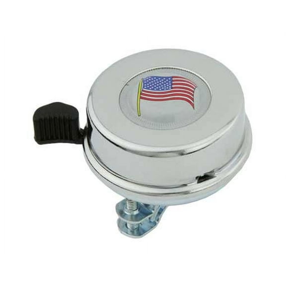American Flag bicycle Bell Chrome. for bicycle bell, bike bell, lowrider bikes, beach cruiser, limos, stretch bicycles