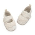 thumbnail image 2 of Caoirhny Baby Girls Princess Shoes, Soft Bow Embroidery Flower Non-slip First Walker Shoes Toddler Shoes, 2 of 5