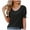 Black, variant on Fesfesfes Womens Tops Womens Spring/Summer Fashion Casual Loose V-neck Short Sleeve Womens Top Short Sleeve Undershirts for Women XL(US:10)