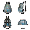 thumbnail image 4 of FORMRS Mini Backpack Purse for Women Quilted Travel Daypack Casual Shoulder Bag, Blue Sea, 4 of 7