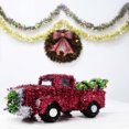 thumbnail image 4 of Christmas tinsel table top truck, 4 of 6
